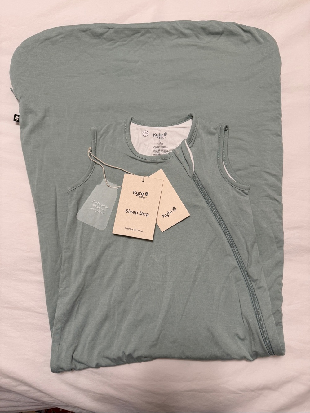 Kyte BABY sage green bamboo sleep sack - Large